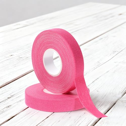 2 Rolls Pink Climbing Tape, 0.6-Inch x 32-feet Athletic Tape for Fingers, Hands, & Toes, Extra Strong Adhesive, Rock Tape, Sports Tape for Outdoor Sports Climbing Football