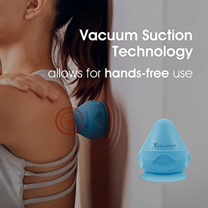 Solacium Mountable Massage Therapy Tool - Multi-Surface Suction Cup Wall Massage Tool for Sore Muscles, Myofascial Release, Stress Relief, Trigger Point and Deep Tissue Massage (Light Blue) - color: Light Blue