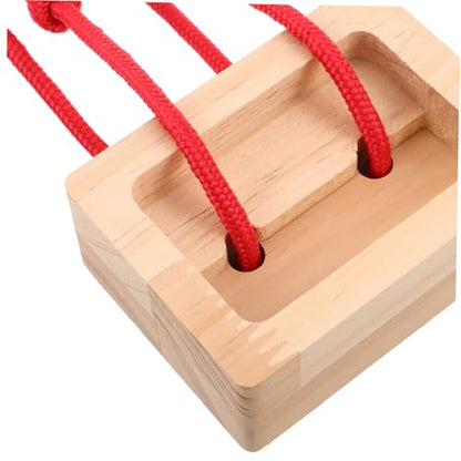 Portable Hangboard Rock Climbing Finger Trainer, Wooden Fingerboard Climbing Training Board Set of 2, Portable Grip Strength and Endurance Trainer for Home and Outdoor Bouldering