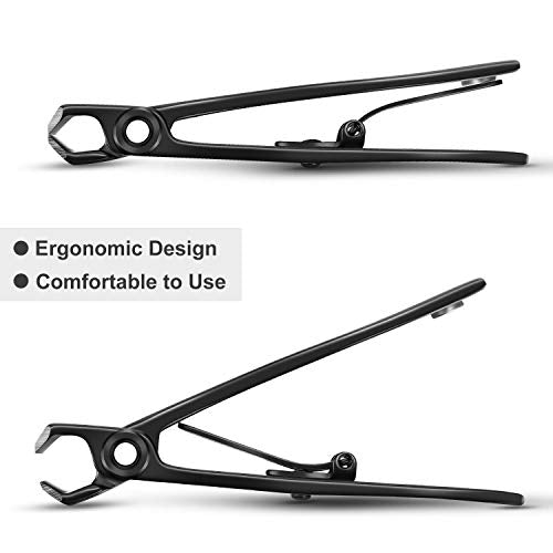 Mudder 2 Pieces Oversized Thick Nail Clippers for Tough Toenails Fingernails Stainless Steel Fingernail Clipper Ultra Wide Jaw Sharp Trimmer Ingrown Manicure Pedicure Men Women Elder, 2 Size(Black)