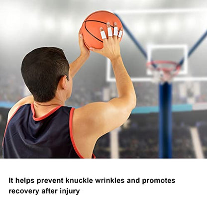 10Pcs Sports Finger Sleeves, sturdy Nylon Material, Breathable Finger Protectors, Anti Slip Design for Basketball Volleyball, Prevent Knuckle Wrinkles, Reduce Finger Injuries
