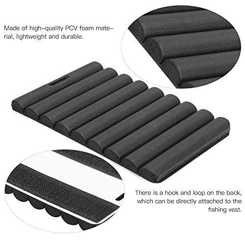 Fishing Hook Hanging Board Bait Storage Foam Fly Bait Tying Tool with Hook Loop and Clip Lightweight Durable PVC Foam for Fishing Enthusiasts 10.3cm x 6.5cm x 6mm
