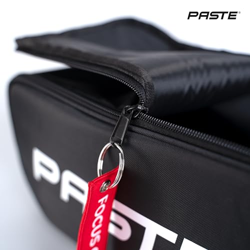 PASTE Shoe Bag Black - Waterproof Shoe Carrying Bag with Zipper for Men, Women - Ideal for Gym, Sneaker, Golf, Football, Soccer, Tennis, Bowling, Basketball, Dance Shoes - Organizer, Shoe Cover