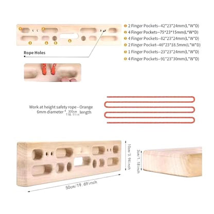 Climbing Fingerboard Pull up with Jugs, Slopes and Edges Training for Climbing Strength Trainer for Outdoor Athletes Wall