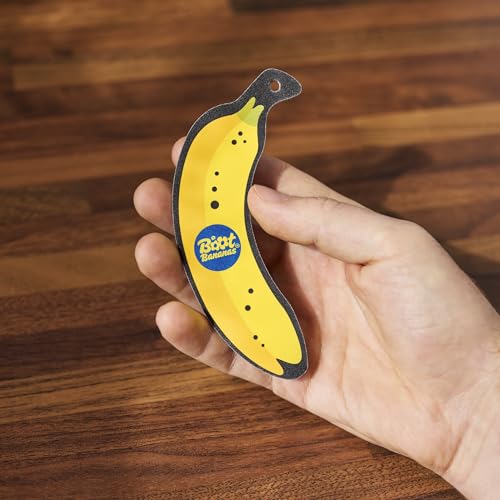 Boot Bananas 2-in-1 Nail & Skin File – 6 Dual-Grit Emery Board Nail Files for Hard Skin, Callus, as Heel File, Verruca File, Foot Filer & Foot Buffer – Wooden Foot File for Men & Women