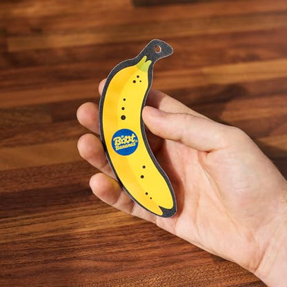 Boot Bananas 2-in-1 Nail & Skin File – 6 Dual-Grit Emery Board Nail Files for Hard Skin, Callus, as Heel File, Verruca File, Foot Filer & Foot Buffer – Wooden Foot File for Men & Women