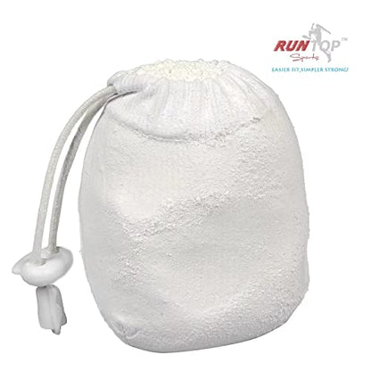 RUNTOP 2.4OZ Refillable Magnesium Carbonate Powder Gym Chalk Ball Bag Sock for Weightlifting Cross Fitness Training Gymnastics Rock Climbing Deadlifting Workout Bouldering Billiards Pole Dancing