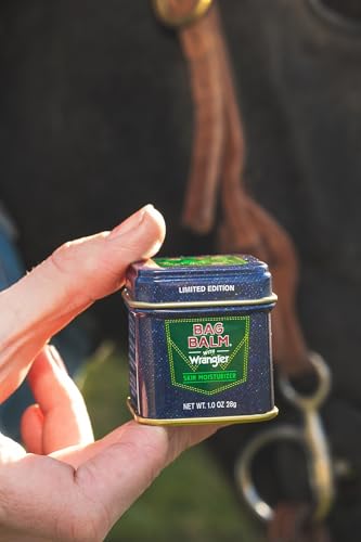 Bag Balm Vermont's Original Skin Moisturizer - Full Body Hydrating Skin Care: Dry Hands, Lips, Face, Feet & More - Unscented, Cruelty & Paraben Free - Day & Night, Men & Women (Wrangler, 3-Pack) - size: 1 Ounce (Pack of 3)