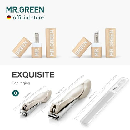 MR.GREEN Nail Clippers Stainless Steel Anti Splash Fingernail Cutter Manicure Tools Bionics Design Pedicure Scissor Nail Trimmer (Nail Clipper (Large)) - color: Nail Clipper (Large)