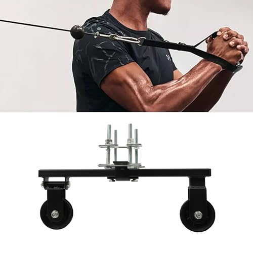 Cable Pulley System, Weight Pulley System for Home Gym Equipment, Pulley System for Strength Training(Black)