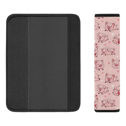 2 Pack Cute Funny Pigs Pink Car Seat Belt Pad Universal Soft and Comfortable Harness Pads Strap for Adult Use, Most Cars, Easy Install (No Tool) - color: Pattern 1084