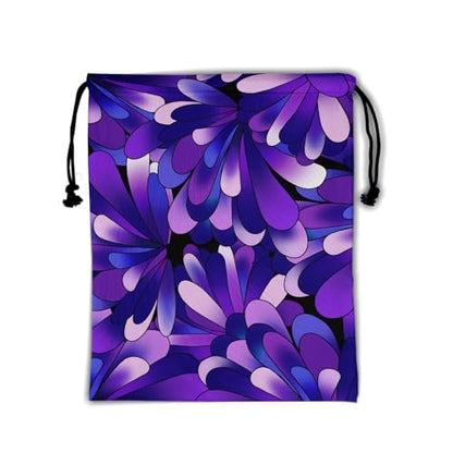 Gymnastics Grip Bag for Gymnasts Gymnastic Drawstring Bag Gym Athlete Bag - color: Abstract Purple Flower, size: 9.25" x 12" (Pack of 1)