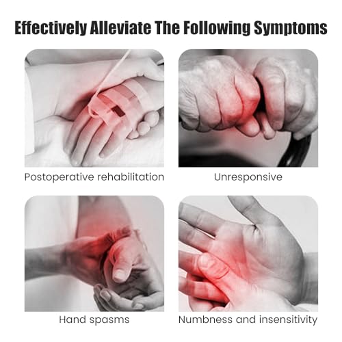 Rehabilitation Robot Gloves, Finger Exerciser for Stroke Recovery Hand Glove Equipment Hand Function Rehabilitation (Orange Left Hand 2X-Large) - size: Left Hand 2X-Large