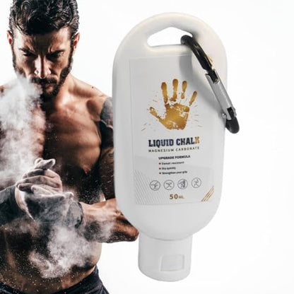 Lifting Chalk Liquid Long-Lasting Liquid Chalk | Strong Grip Hand Fluid, Grip Fluid, Gym Accessories for Pole Dancing, Weightlifting, Rock Climbing, Bodybuilding, Bouldering - color: 50ML