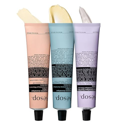 Aesop Hand Balm Set – Resurrection, Reverence & Eleos Hand Cream Trio– Deeply Nourishing Botanical Hand Care with Citrus, Woody & Herbaceous Aromas | 2.4 oz each Travel Size - style: Variety Set