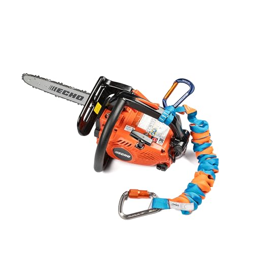Chainsaw Lanyard for Tree Climbing-ANSI 121-2018 Certified,5ft Extended Reach,Compact 21” Storage,Heavy-Duty 15lb Capacity,Ideal for Arborists&Utility Work,Fits Top Handle Chainsaws