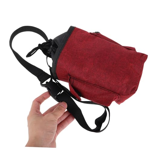 Toyvian Unique Chalk Bag with Closure and Zipper Storage Pockets for Bouldering Rock Climbing and Gymnastics Design for Secure Gear Storage