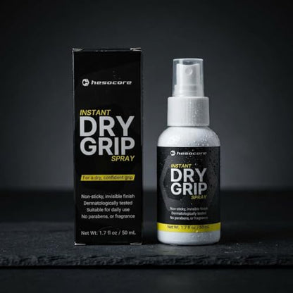 Hesacore Instant Dry Grip Spray | Fast-Drying, Non-Sticky Formula | Creates a Dry Hand Feel for Pickleball & Racquet Sports
