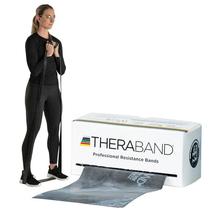 Theraband Resistance Band Black, Special Heavy, 6-Yard Roll, Latex | Elastic resistance band for exercise, strength training, stretching and physical therapy - color: Black - Special Heavy