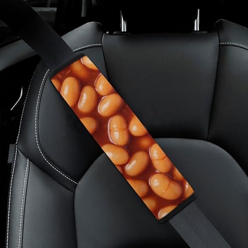 Universal Soft and Comfortable Baked Beans Seat Belt Shoulder Pad for Girls and Boys, Most Cars, 2 Pack Seat Belt Covers Cushion Shock Absorption - color: Pattern 783