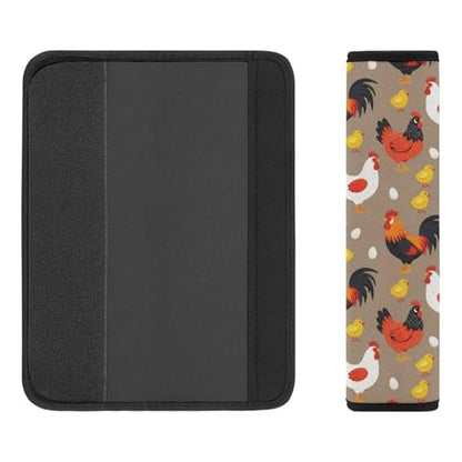 Universal Fit Chicken Printed Car Seat Belt Pad for Elderly Support, Stroller Pushchair High Chair, 1 Pair Shoulder Harness Cover Neck and Shoulder Support - color: Pattern 1024