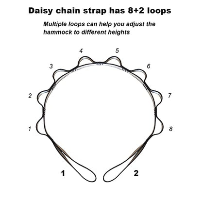 2pcs Daisy Chains, Adjustable Nylon Strap - color: Red