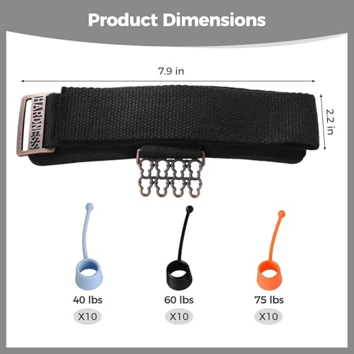 Finger Stretcher Hand Grip Exerciser, Adjustable Hand Strengthener with 30 Silicone Bands, 40/60/75 Lbs for Exercise Climbing Rehabilitation