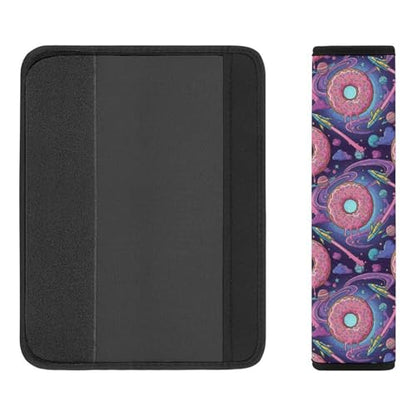 1 Pair Universal Fit Seat Belt Cover for Elderly Support, Most Cars, Donut Space Food Seat Belt Cushion, Neck and Shoulder Support - color: Pattern 545