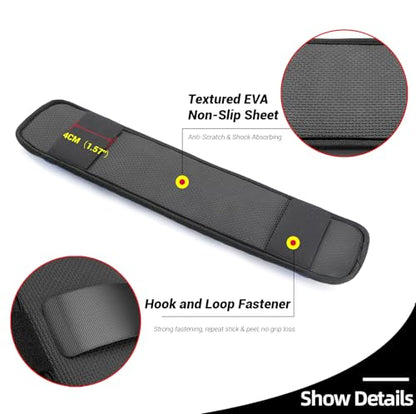 3D Gel Backpack Strap Pads, Universal Shoulder Strap Pad with Pressure Relief Comfort, Anti-Slip Detachable Detachable Breathable Cushion for Backpacks & Bags，2Pcs