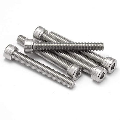 M6 x 25mm Socket Head Cap Screws, Allen Socket Drive, Stainless Steel 18-8 (304), Fully Threaded, Bright Finish, Machine Thread, 25 PCS - size: M6 x 25mm