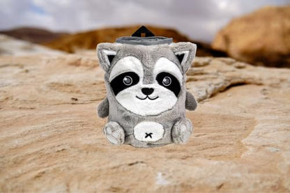 Chalk Bag for Rock Climbing - Cute Chalk Bag for Bouldering, Gym, Indoor & Outdoor Climbing with Adjustable Belt, Brush Holder & Carabiner - style: Racoon