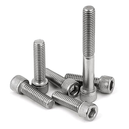 M8-1.25 x 25mm Socket Head Cap Screws, Allen Socket Drive, Stainless Steel 18-8, Full Thread, Bright Finish, Machine Thread, 25 PCS - size: M8 x 25mm