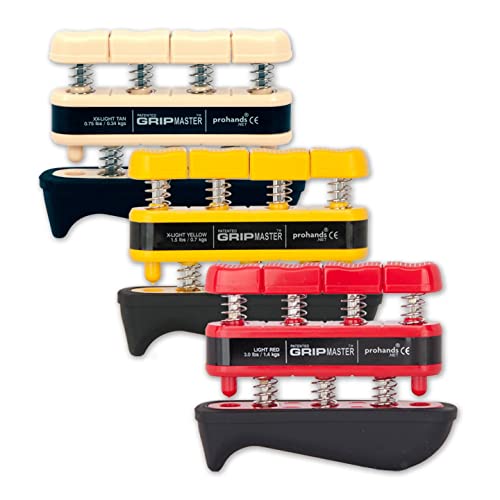 Prohands Gripmaster Medical Hand and Finger Exerciser - size: Set of Three (.75lb/1.5lb/3 Pound)