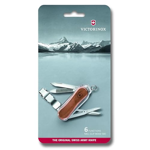 Victorinox 0.6463.T2 Folding Pocket Knife Nail Clip 580 - color: Wood