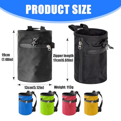 Rock Climbing Chalk Bag Outdoor Bouldering Magnesia Pouches Closures Bag Bouldering Chalk Climbing Equipment Waterproofs & Zippers Pockets - color: Better color