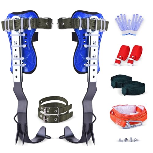 Climbing Equipment. Tree - Climbing Kits. Anti - Slip Climbing Tools with footboards. —— Forestry Operation Equipment Suitable for Rock Climbing, Tree Trimming, Hunting, and Fruit Picking. - style: Freestyle