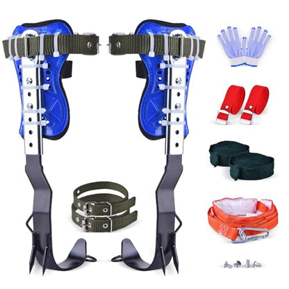 Climbing Equipment. Tree - Climbing Kits. Anti - Slip Climbing Tools with footboards. —— Forestry Operation Equipment Suitable for Rock Climbing, Tree Trimming, Hunting, and Fruit Picking. - style: Freestyle