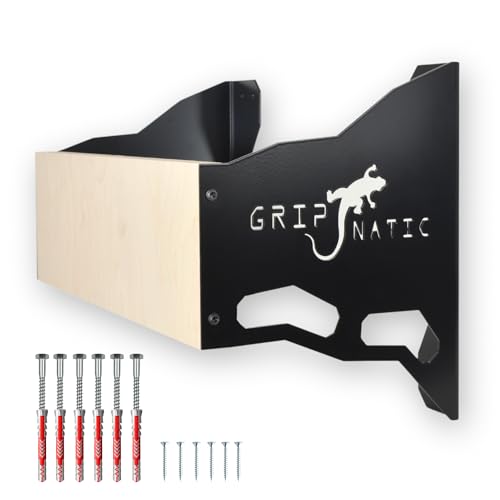 Wall Mount for Hangboards - Wall Mounting Hangboard Holder - Compatible with Standard Climbing Fingerboards - 120kg Load Capacity - Edgeline Metal - style: Edgeline Metal