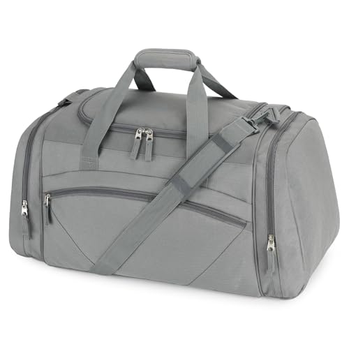 Uarition Mens Gym Bag, 55L Large Sports Duffle Bags, Workout Bags Lightweight, Dark Grey | For Travel, Carry On Weekender - color: Dark Grey