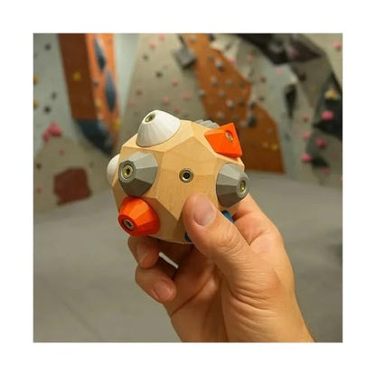 Wooden Handcrafted Boulder Block for Grip Power Precision Functional Fitness Decor Craft