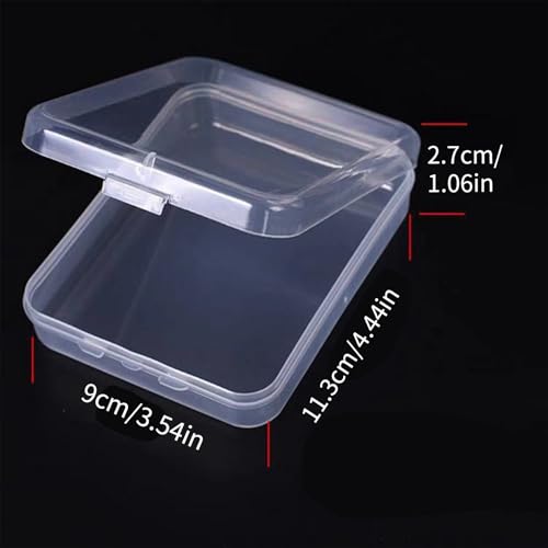 2 Pcs Chalk Holders Storage Box Storage Containers Small Case Clear Chalk Holders Storage Organizers for School
