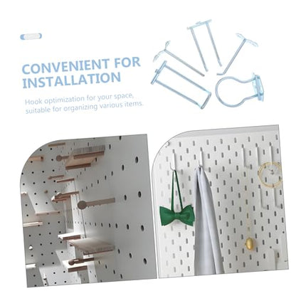 Healifty 5pcs Metal Pegboard Hooks for Hardware Tool Hanging Board Heavy Duty Tool Holder Hook Accessories