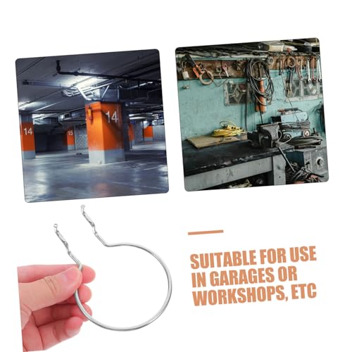PartyKindom 10pcs Heavy Duty Metal Pegboard Hooks for Garage Craft Storage Secure Circular Design Strong Load Capacity Hardware Accessories for Hanging Board Organizer