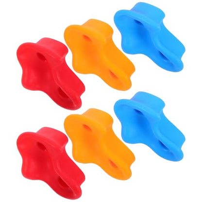 LIOOBO 6pcs Rock Climbing Holds Set Indoor Wall Climbing Grips Thick Sturdy for Playground and Home Climber Attachments