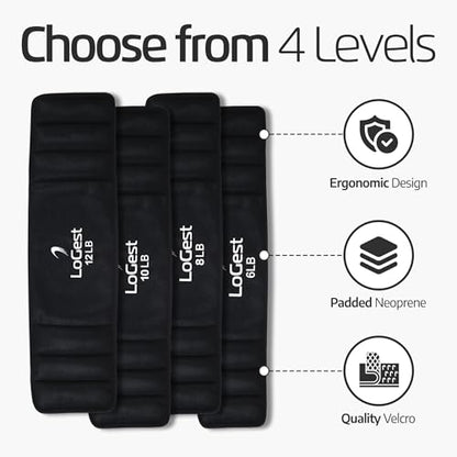weight-lifting-beLoGest Weighted Hip Thrust Belt with Velcro Closure – 6lb, 8lbs, 10lbs, 12lbs - Comfortable & Secure Padded Neoprene Weighted Hip Belt for Hip Thrusts, Squats, Lunges, Calf Raises, Planks and Dipslts - color: 6-LB Black