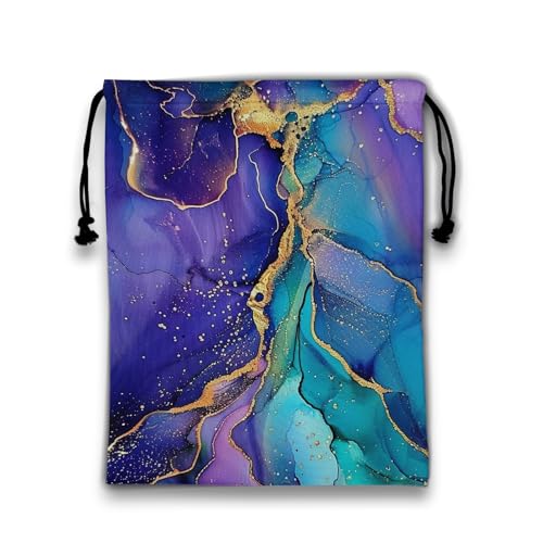 Purple Marble Drawstring Gym Bag Adjustable Gymnastics Storage Pouch for Gymnasts Holding - color: Marble-purple