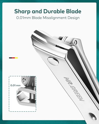MR.GREEN Manicure Kit 10-in-1, German Stainless Steel Nail Clipper Set | Professional Personal Nail Kit Manicure Pedicure Set, Portable Grooming Kit with Exquisite Travel Leather Case for Men Women - size: 10 in 1