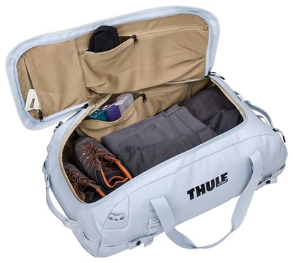 Thule Chasm Duffel bag, Weather-resistant materials, Easy packing, Converts to backpack, Internal pockets, Travel-ready - color: Soft blue, size: 70L