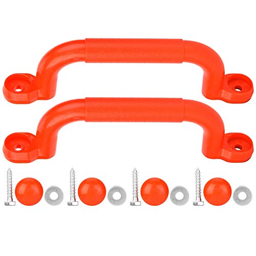 VGEBY1 Climbing Frame Handles, Plastic Kids Children Playground Safety Non-Slip Handle Swing Toy Accessories - color: Red