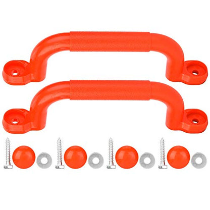VGEBY1 Climbing Frame Handles, Plastic Kids Children Playground Safety Non-Slip Handle Swing Toy Accessories - color: Red